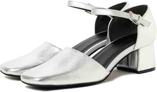 Ray BEAMS シルバー アンクルストラップパンプス Ray BEAMS（レイ ビームス）アンクルストラップ パンプス